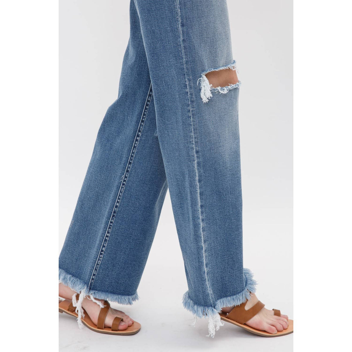 DEHOURS STRETCH SUPER HIGH RISE WIDE LEG