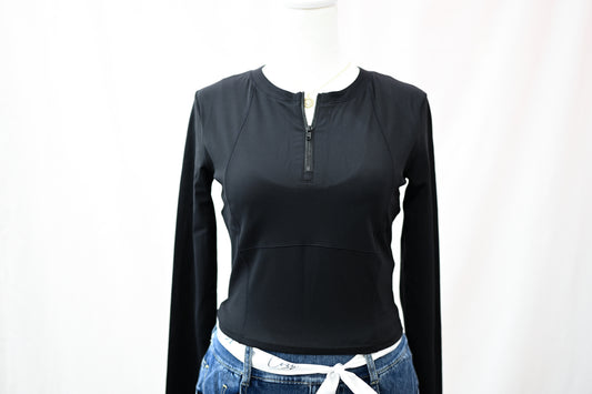 Plush Half Zip Long Sleeve
