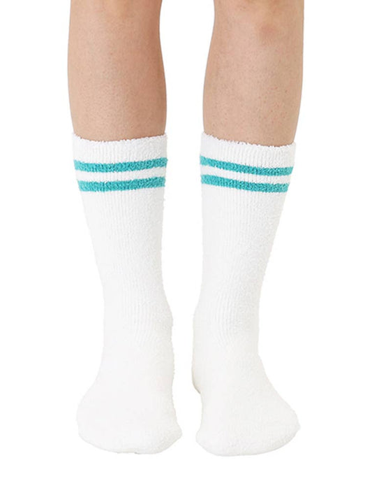 Fuzzy Crew Socks w/ Bottom Grip Phrase - "Tini Time"