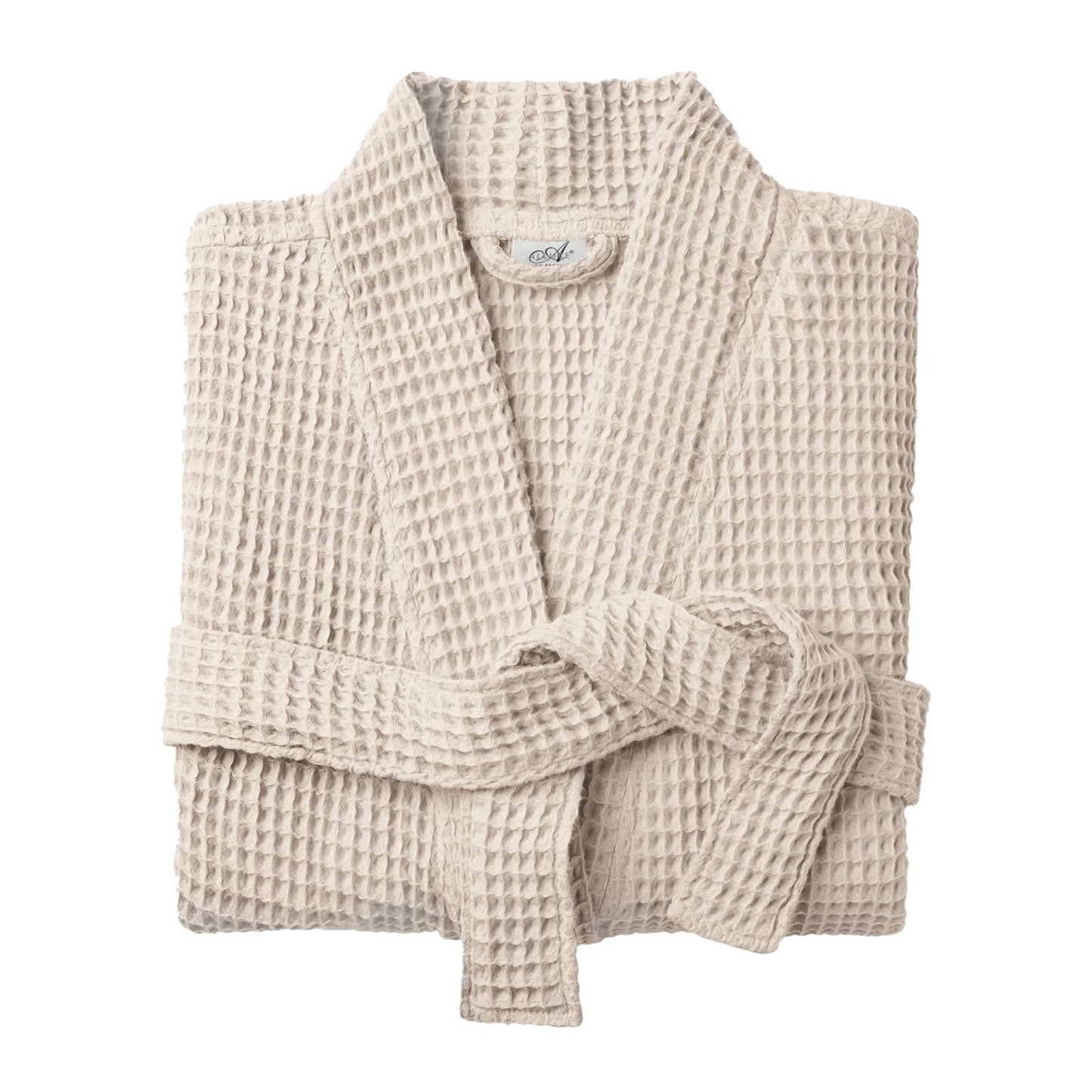 Lightweight Waffle Bathrobe, Spa Dressing Gown Kimono: Linen