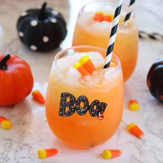 Boo Halloween Stemless Wine Glass
