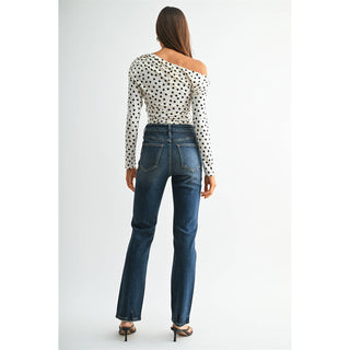 HIGH-RISE STRAIGHT LEG SUPER SOFT: BAHAMA NAVY