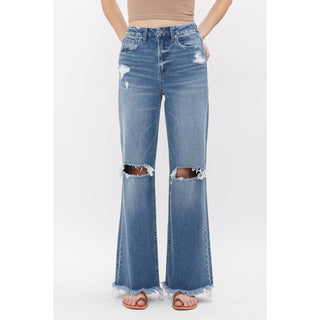 DEHOURS STRETCH SUPER HIGH RISE WIDE LEG