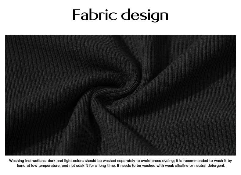 Slim Knit Ribbed Tank Top: Black