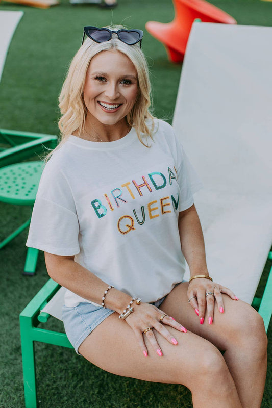Birthday Queen Sequins Tee