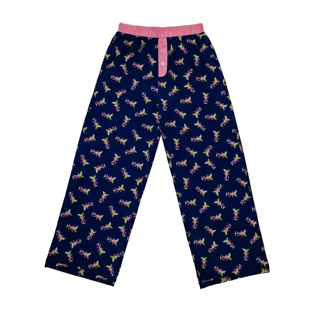 Gin Martini -Boxy Flare Top with Boyfriend Faux Fly Pj set
