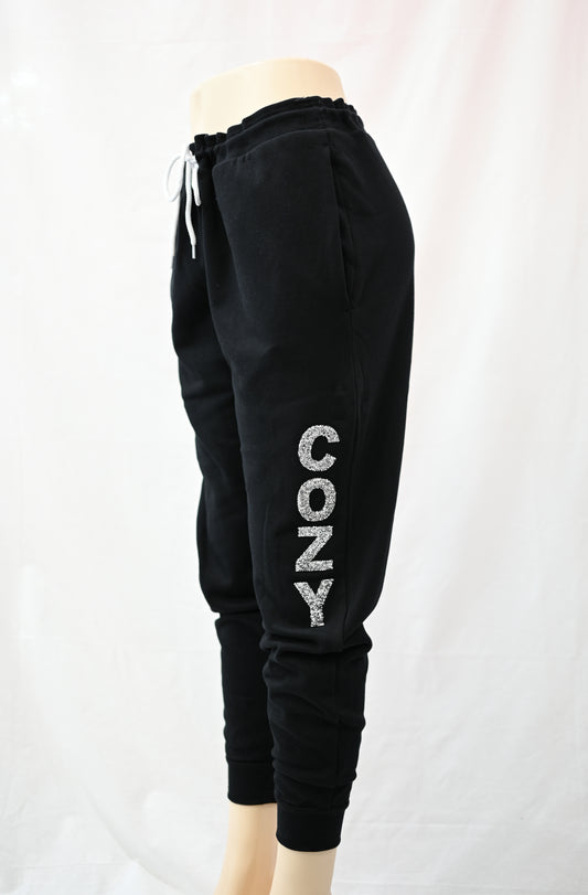 COZY Rhinestone Sweatpants