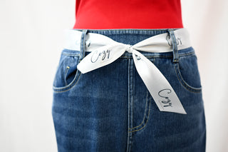 High Waisted Denim Skirt