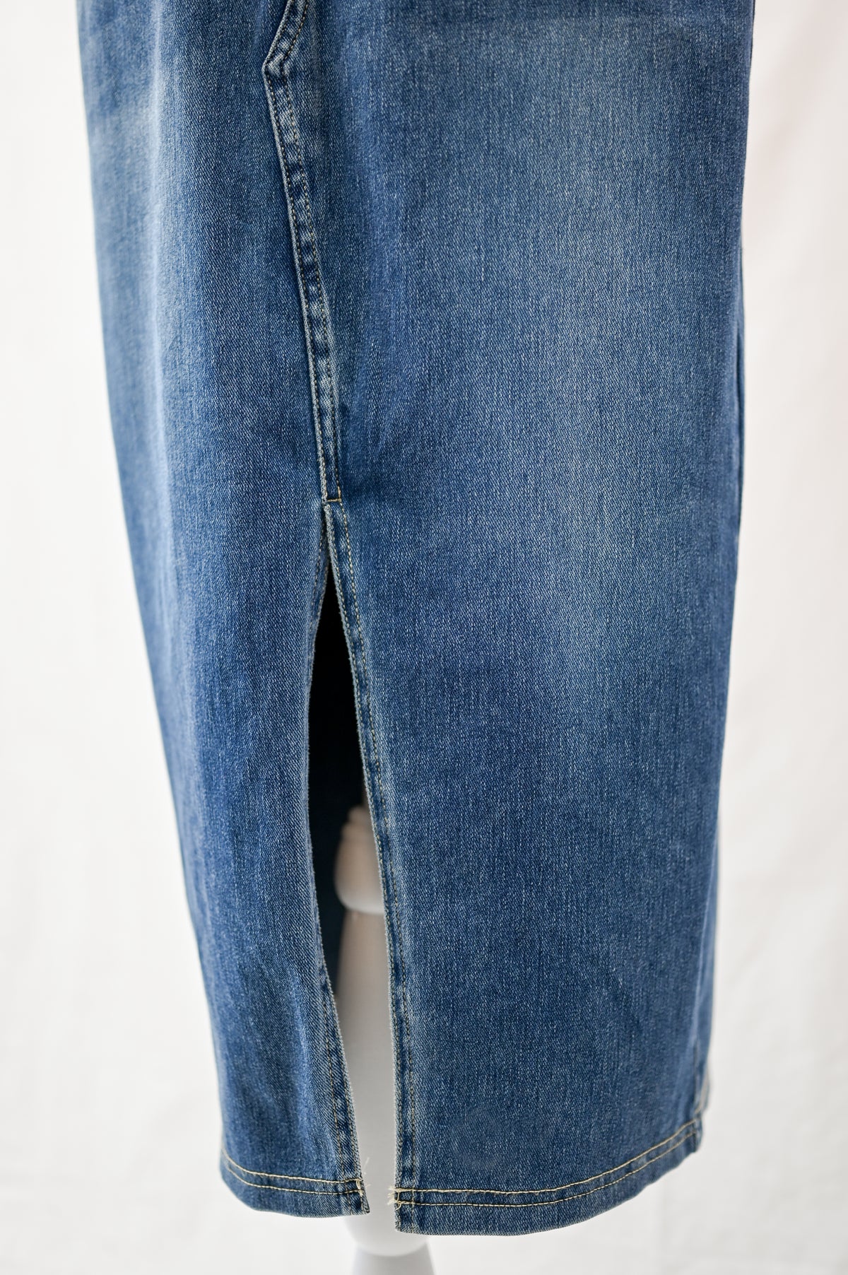 High Waisted Denim Skirt