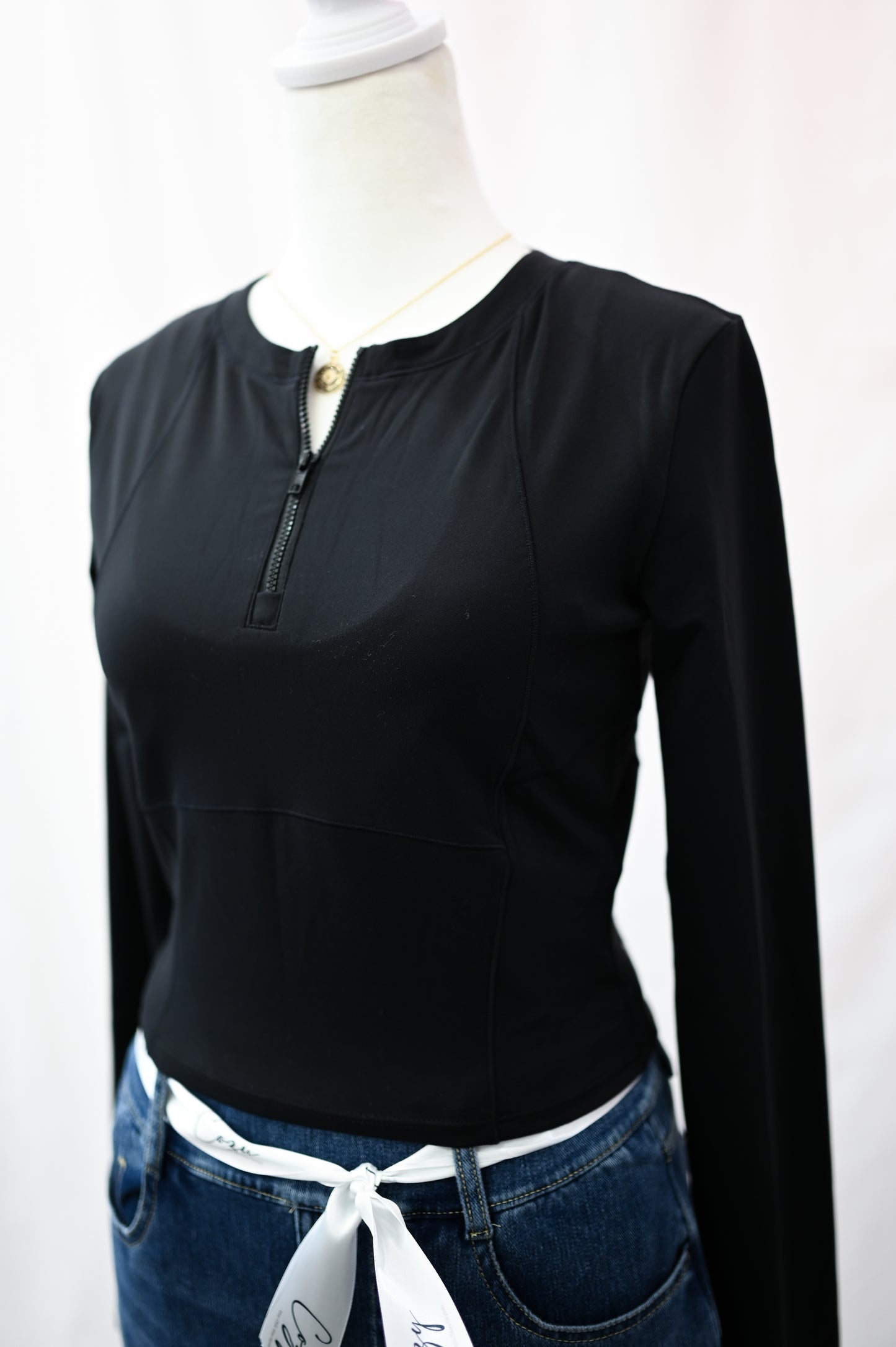 Plush Half Zip Long Sleeve