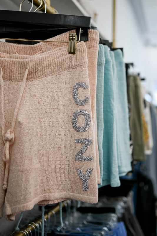 COZY Rhinestone Lounge Shorts