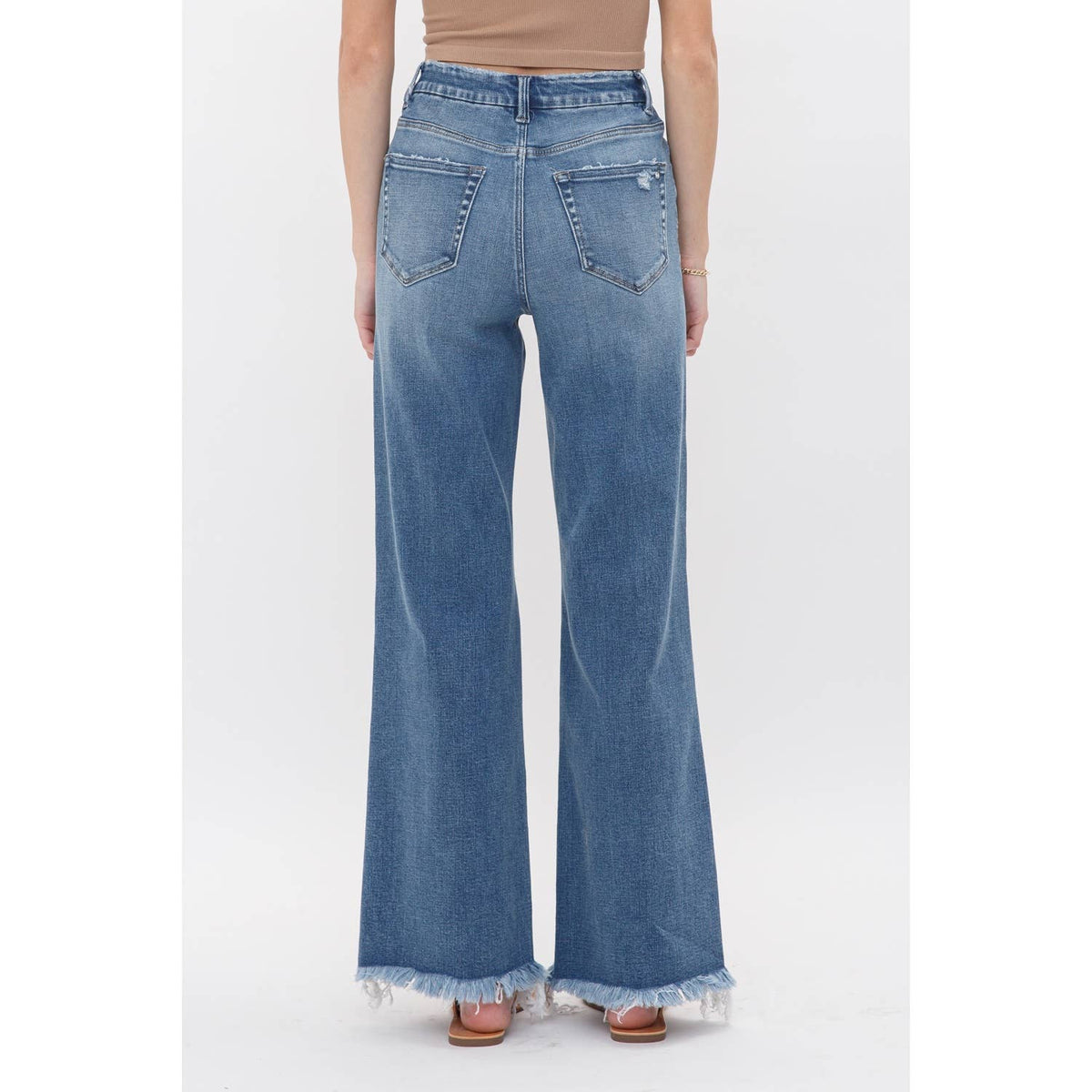 DEHOURS STRETCH SUPER HIGH RISE WIDE LEG