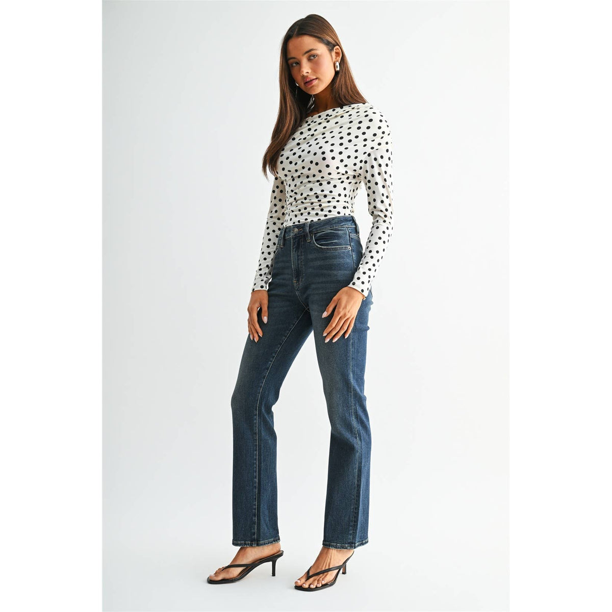 HIGH-RISE STRAIGHT LEG SUPER SOFT: BAHAMA NAVY