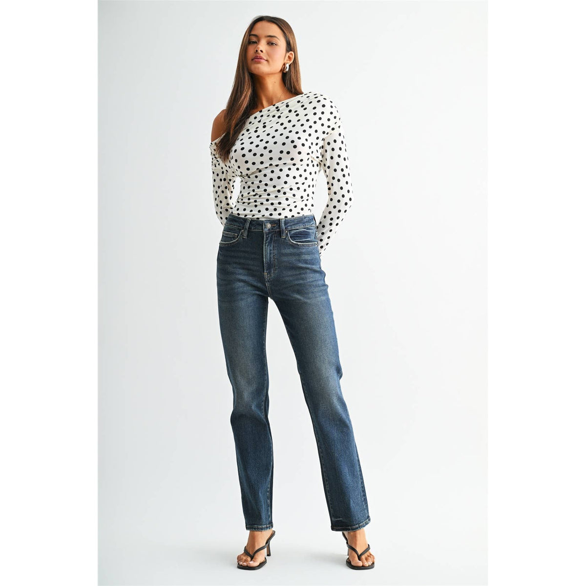 HIGH-RISE STRAIGHT LEG SUPER SOFT: BAHAMA NAVY