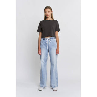 HIGH RISE WIDE LEG JOGGER