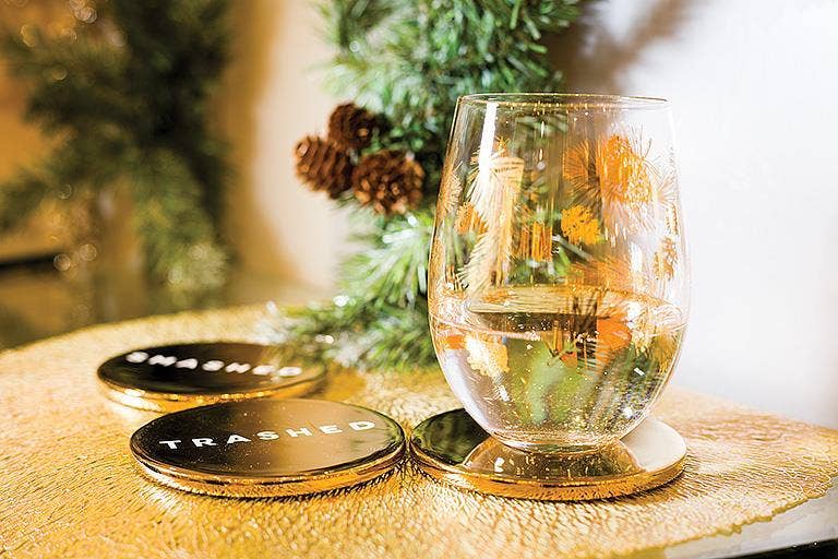 Drunk Expressions Coasters-4"D