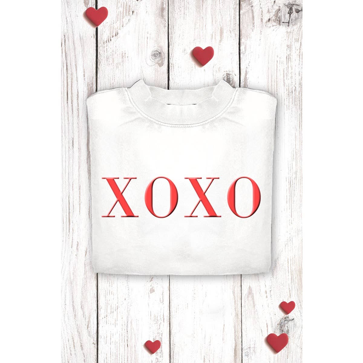 XOXO MINERAL GRAPHIC SWEATSHIRTS: MINERAL HOT PINK