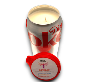 Diet Coke Soda Can Soy Candle : 12 oz Can Candle